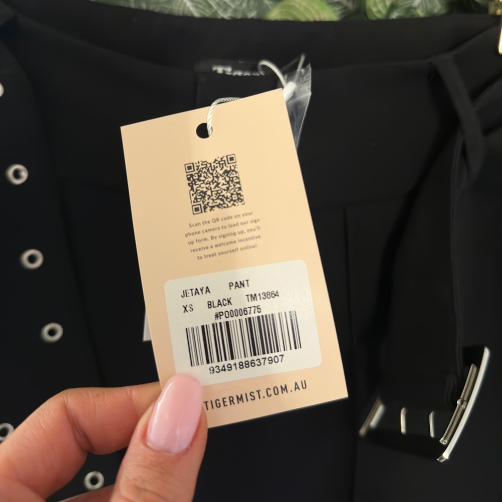 Tiger Mist Jetaya black pant nwt - Picture 4 of 5